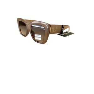 True Religion Sunglasses Womens Brown Gradient Oversized Square Cat Eye Logo NWT